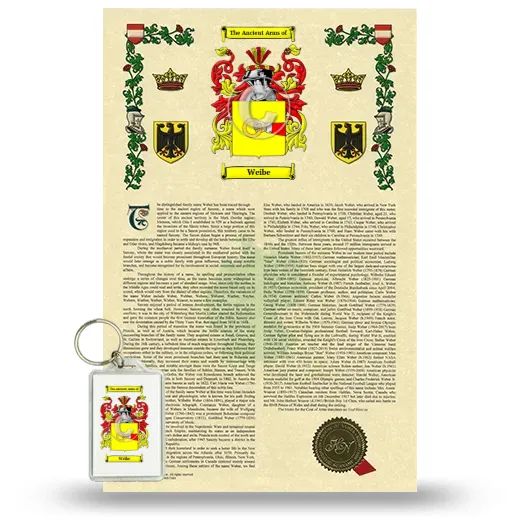 Weibe Armorial History and Keychain Package