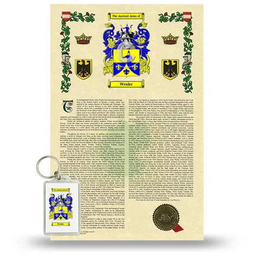 Wexler Armorial History and Keychain Package