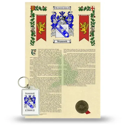 Weymouth Armorial History and Keychain Package