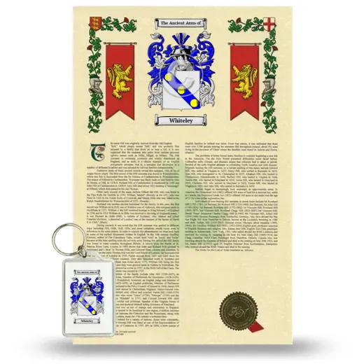 Whiteley Armorial History and Keychain Package