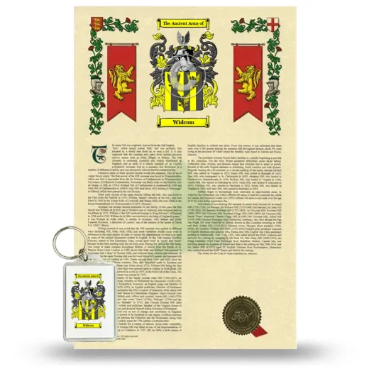 Widcom Armorial History and Keychain Package