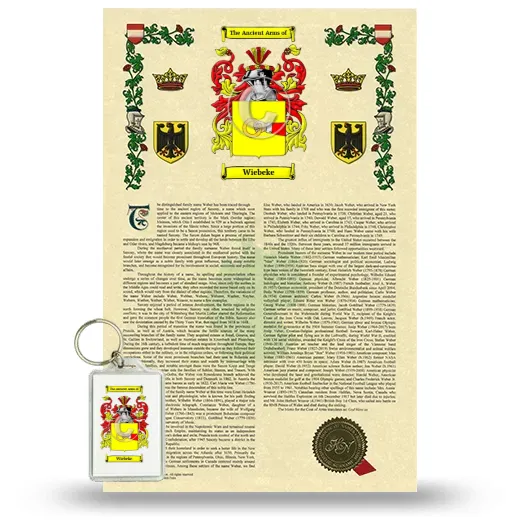 Wiebeke Armorial History and Keychain Package