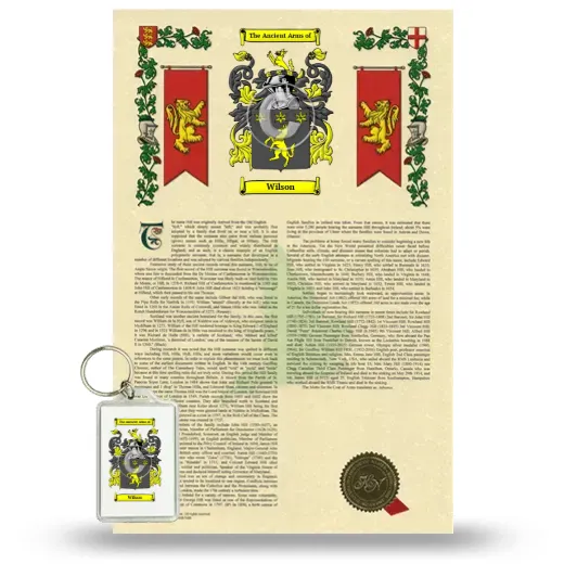 Wilson Armorial History and Keychain Package