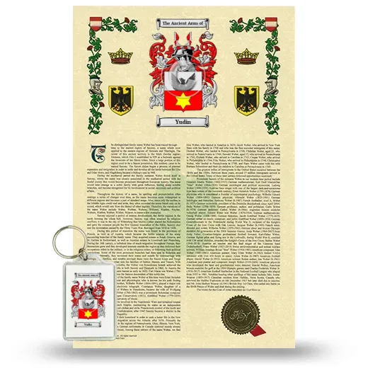 Yudin Armorial History and Keychain Package