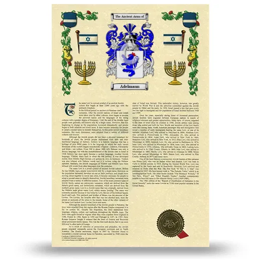 Adelmann Armorial History with Coat of Arms