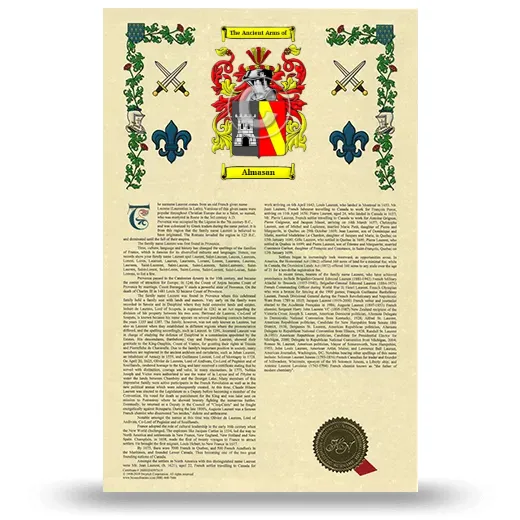Almasan Armorial History with Coat of Arms