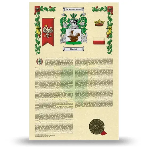 Bartoš Armorial History with Coat of Arms