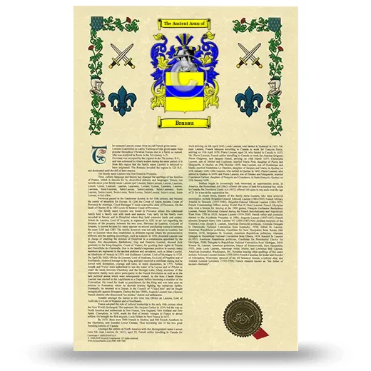 Brasau Armorial History with Coat of Arms