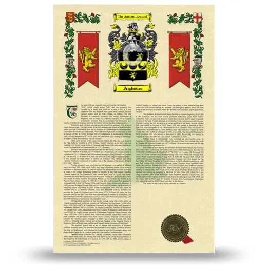 Brighouse Armorial History with Coat of Arms