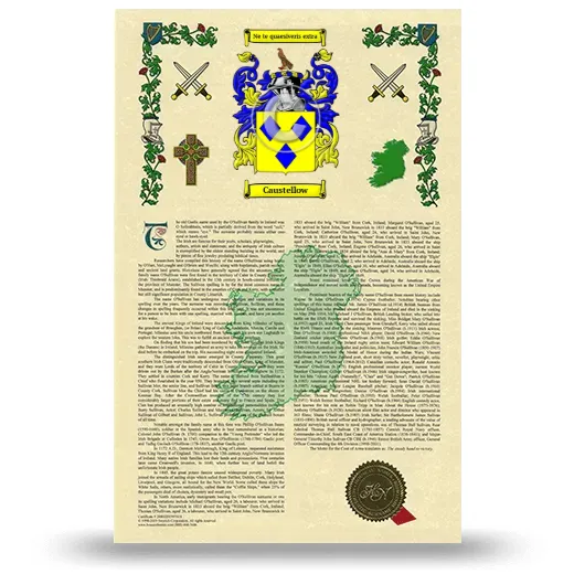 Caustellow Armorial History with Coat of Arms