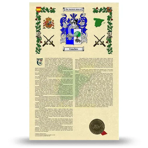 Conches Armorial History with Coat of Arms