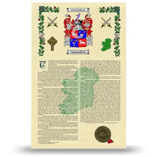 Cummerforth Armorial History with Coat of Arms