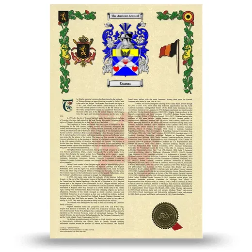 Curon Armorial History with Coat of Arms