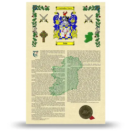 Dole Armorial History with Coat of Arms