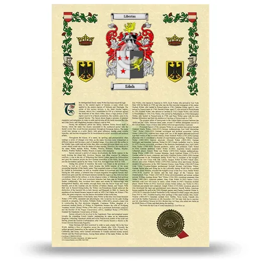 Edah Armorial History with Coat of Arms