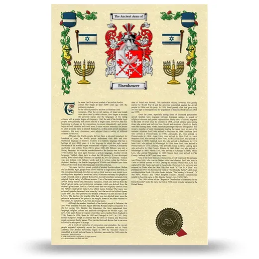 Eisenhower Armorial History with Coat of Arms
