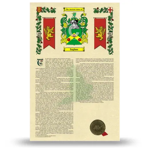 Enghan Armorial History with Coat of Arms