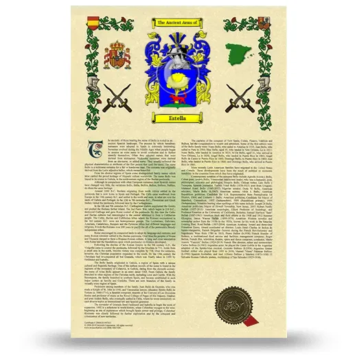 Estella Armorial History with Coat of Arms