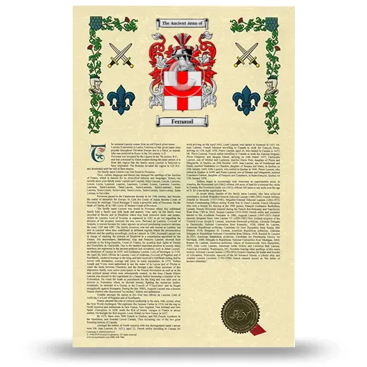 Fernaud Armorial History with Coat of Arms