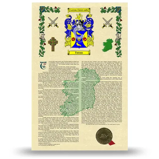 Forran Armorial History with Coat of Arms