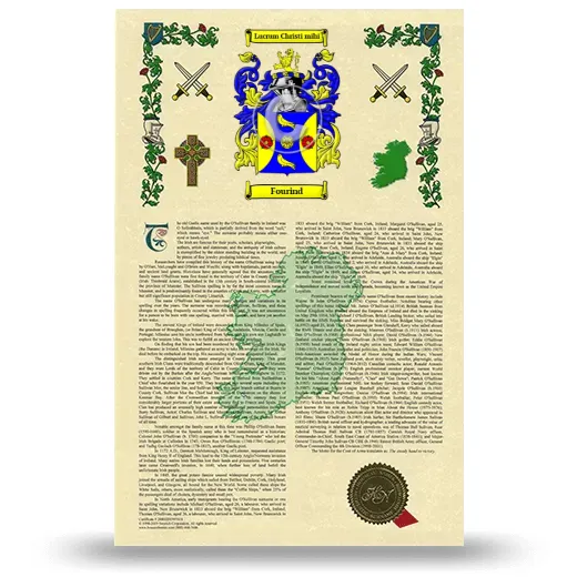 Fourind Armorial History with Coat of Arms