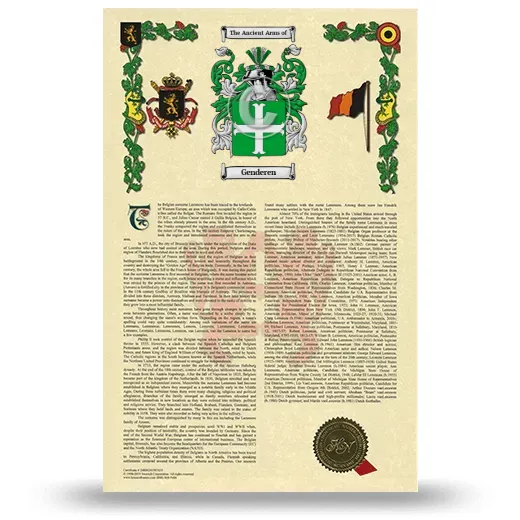 Genderen Armorial History with Coat of Arms