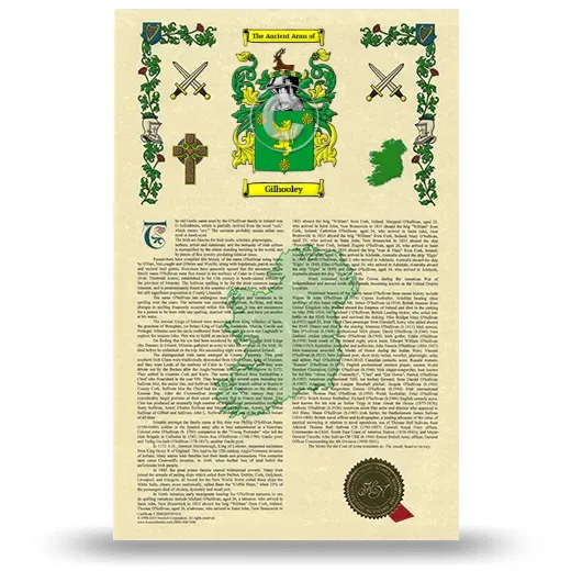 Gilhooley Armorial History with Coat of Arms