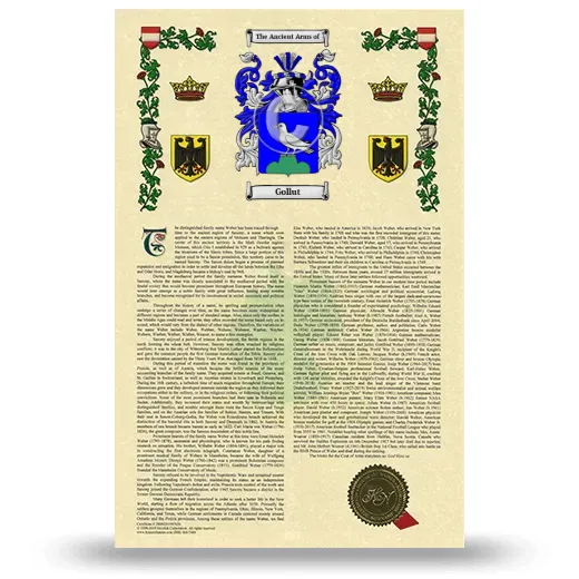 Gollut Armorial History with Coat of Arms
