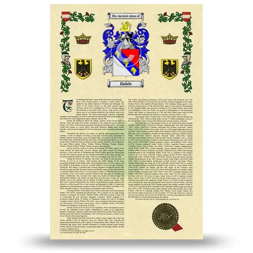 Hafele Armorial History with Coat of Arms