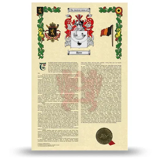 Have Armorial History with Coat of Arms