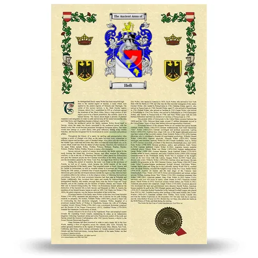 Heft Armorial History with Coat of Arms
