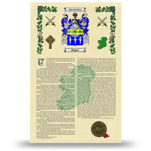 Heggat Armorial History with Coat of Arms