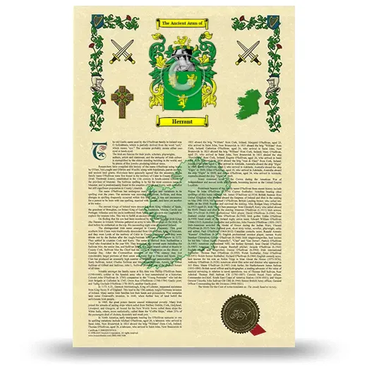 Herrant Armorial History with Coat of Arms