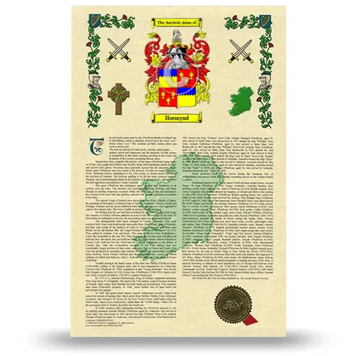 Hormynd Armorial History with Coat of Arms