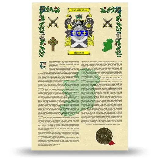 Ilpatrick Armorial History with Coat of Arms