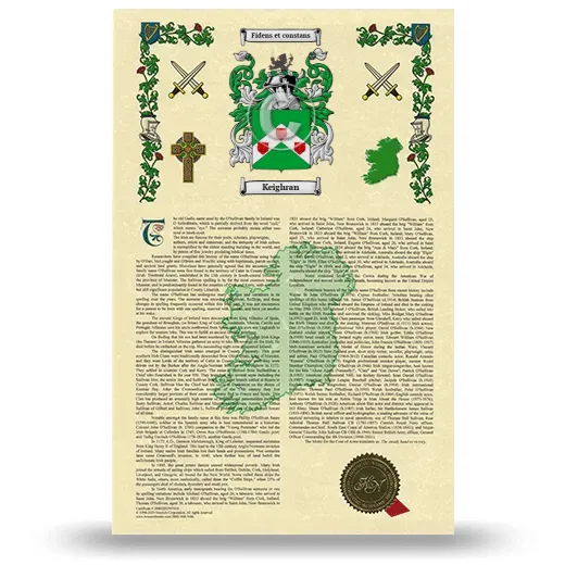 Keighran Armorial History with Coat of Arms