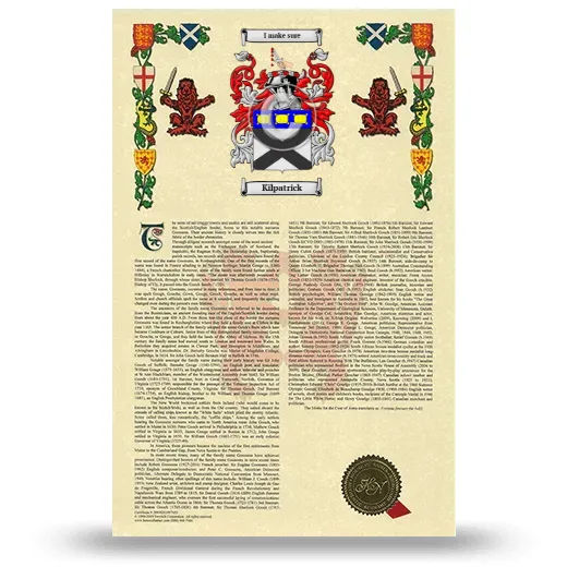 Kilpatrick Armorial History with Coat of Arms