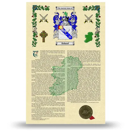 Kohand Armorial History with Coat of Arms