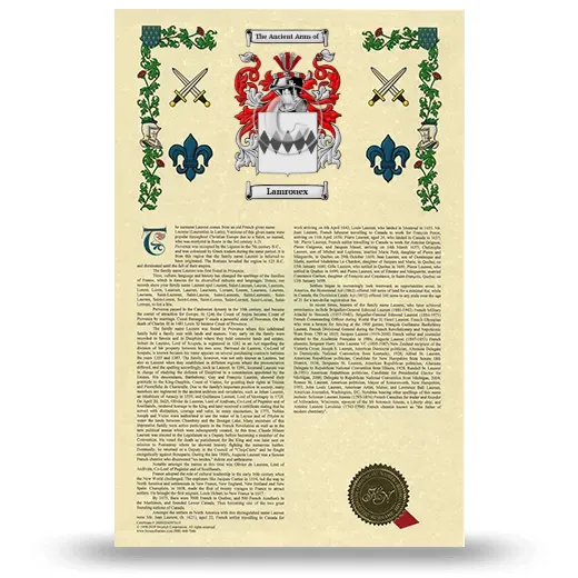 Lamrouex Armorial History with Coat of Arms