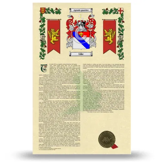 Like Armorial History with Coat of Arms