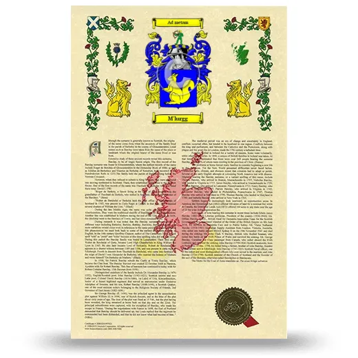M'lurgg Armorial History with Coat of Arms