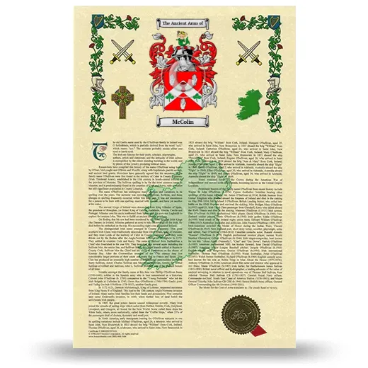 McColin Armorial History with Coat of Arms