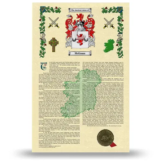 McGrann Armorial History with Coat of Arms