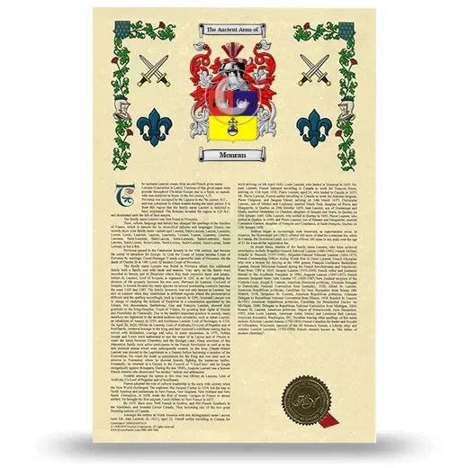 Monran Armorial History with Coat of Arms