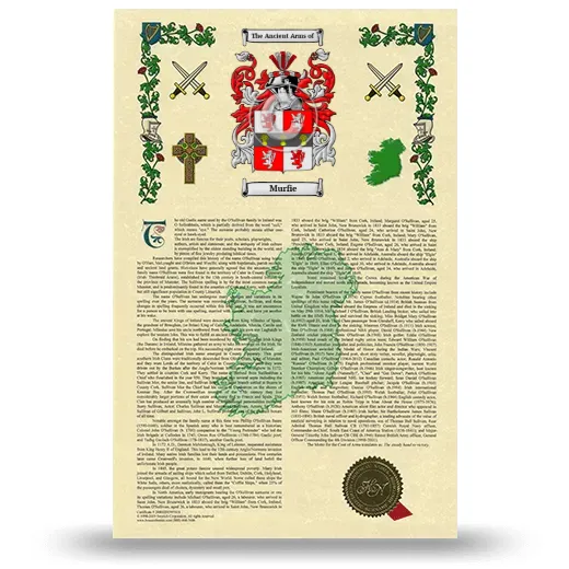 Murfie Armorial History with Coat of Arms