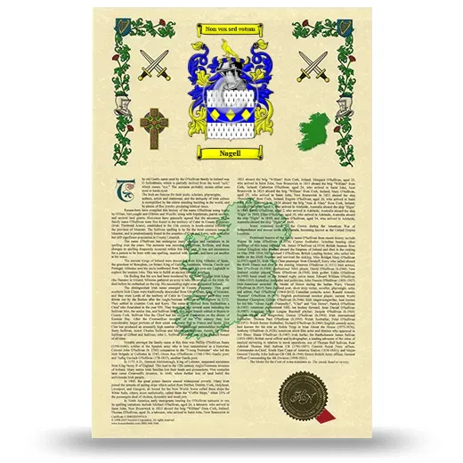 Nagell Armorial History with Coat of Arms