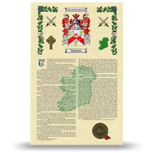 Nanamen Armorial History with Coat of Arms