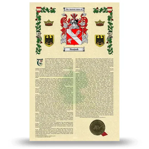 Naujock Armorial History with Coat of Arms