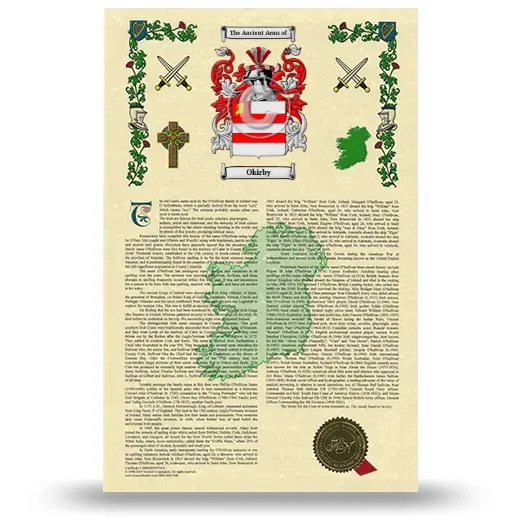 Okirby Armorial History with Coat of Arms