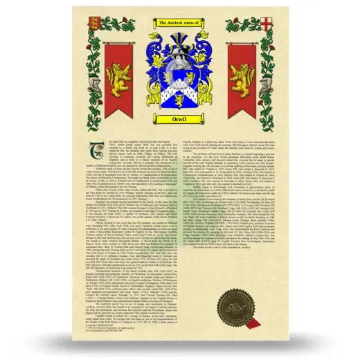 Orwil Armorial History with Coat of Arms